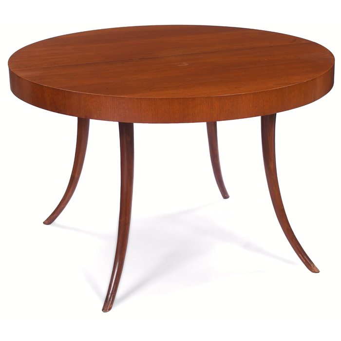 Appraisal: T H Robsjohn-Gibbings dining table by Widdicomb round top with