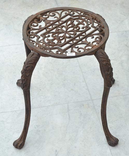 Appraisal: WROUGHT IRON STOOL