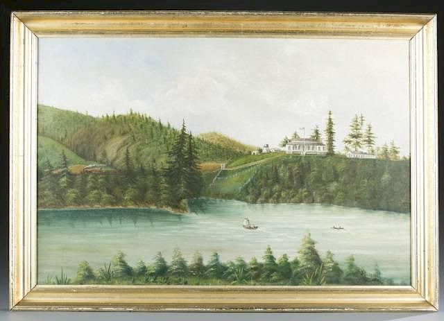 Appraisal: J Keller New England landscape O c Keller J Unknown