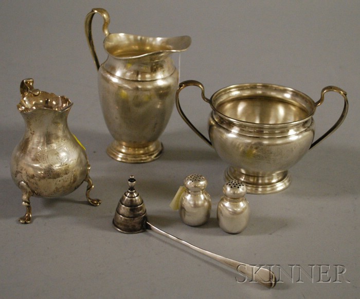 Appraisal: Six Sterling Items two-piece Meriden Britannia Company creamer and sugar