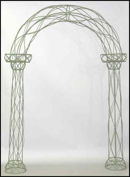 Appraisal: PAINTED METAL ARBOR H '' W '' D '' Condition