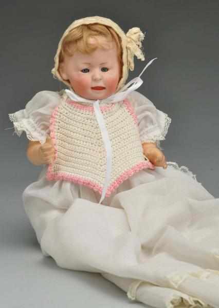 Appraisal: Cute Simon Halbig Character Baby Doll Description German bisque socket