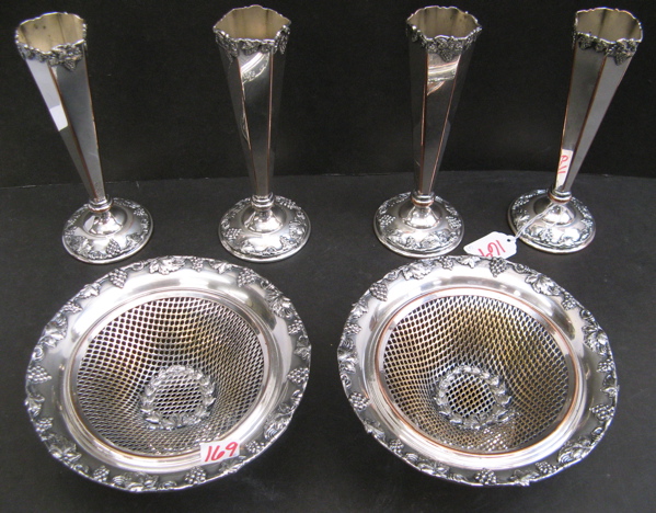 Appraisal: SIX SHEFFIELD SILVER PLATED TABLE ACCESSORIES all in a vintage