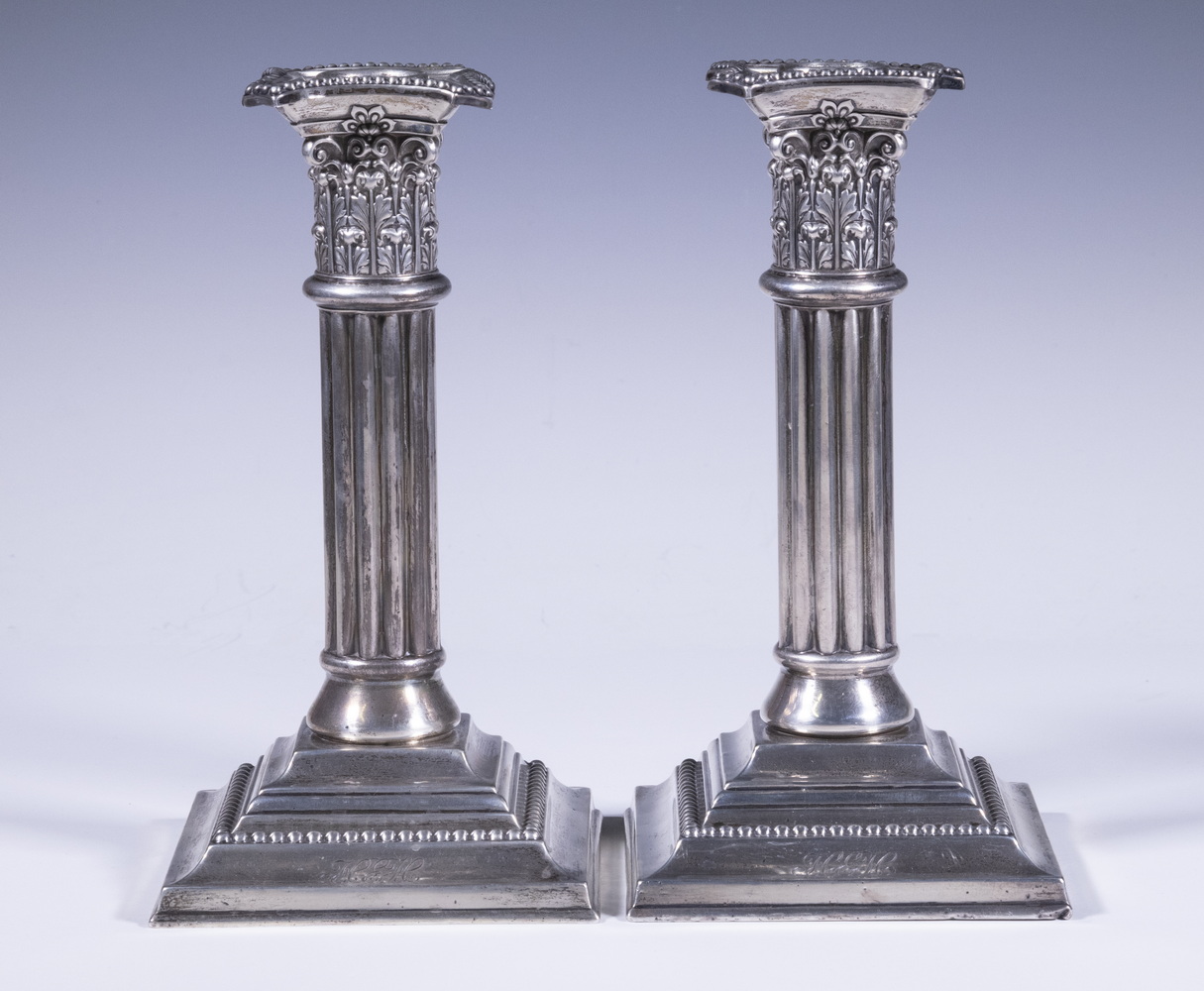 Appraisal: PR STERLING SILVER CANDLESTICKS Pair of American Sterling Candle Holders