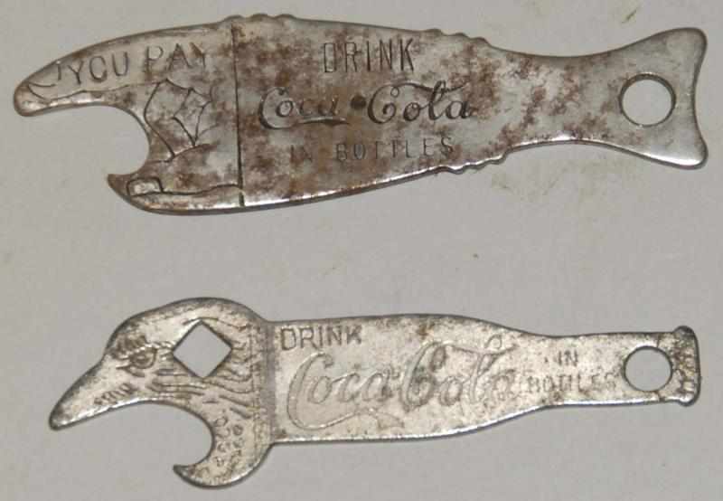 Appraisal: Lot of Early Coca-Cola Bottle Openers Includes eagle head and