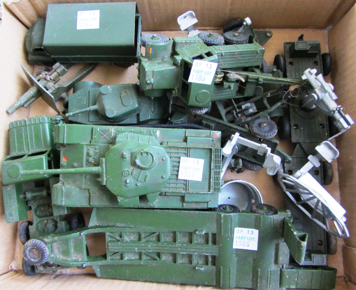 Appraisal: A quantity of die-cast military vehicles including recovery tractor tank