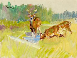 Appraisal: The Water Hole by Frank B Hoffman Frank B Hoffman