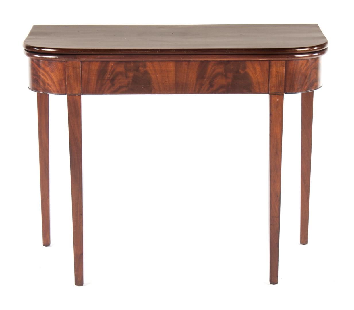 Appraisal: Federal style mahogany flip-top games table late th century in