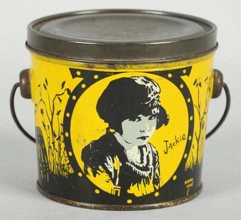 Appraisal: Jackie Coogan Peanut Butter Pail with Handle Clean tin Condition