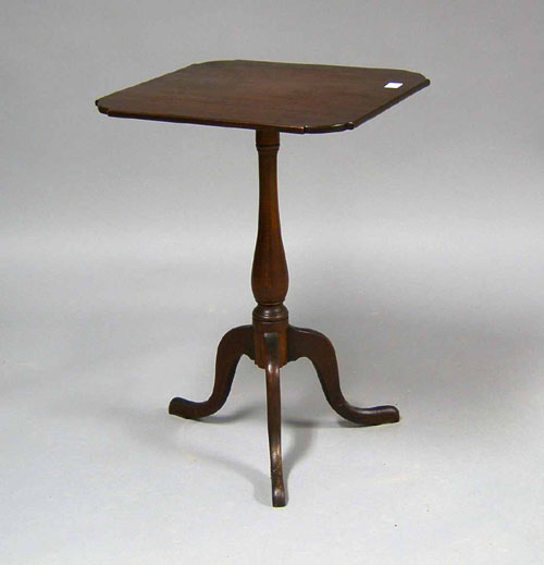 Appraisal: Federal cherry and mahogany candlestand early th c h w