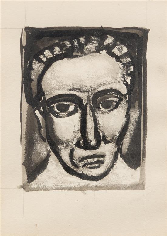 Appraisal: Sale Lot George Rouault French - Head of a Man