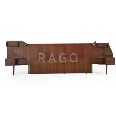 Appraisal: GIO PONTI SINGER SONS Headboard no Condition Report