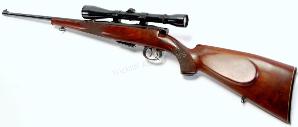 Appraisal: J G Anschutz Model Bolt Action Rifle-Blued barrel Chambered in