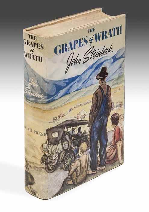 Appraisal: Steinbeck John The Grapes of Wrath first edition original pictorial