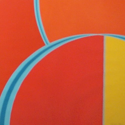 Appraisal: Half Circles Serigraph printed in colors on Paper Grippi Joseph