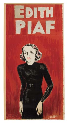 Appraisal: CHARLES KIFFER EDITH PIAF Circa x inches x cm Condition