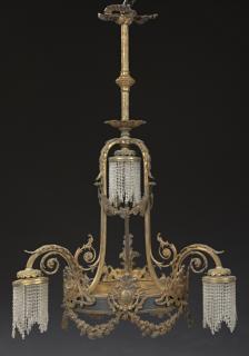 Appraisal: French Louis XVI Style Gilt Bronze Chandelier c with a