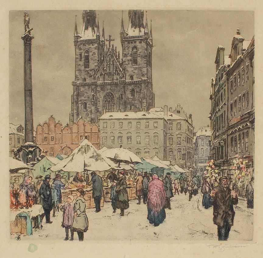 Appraisal: SIMON T F Czechoslovakian - European Market in the Winter