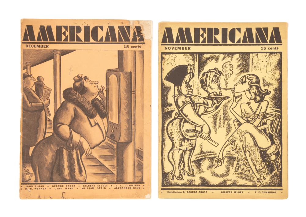 Appraisal: Two Early American Satire Magazines Americana Vol I Number I