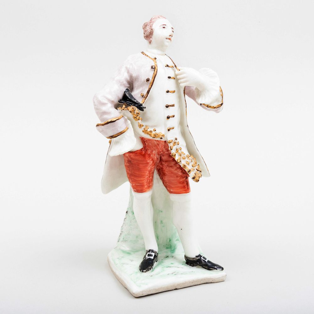 Appraisal: Bow Porcelain Figure of an Actor Possibly David Garrick in