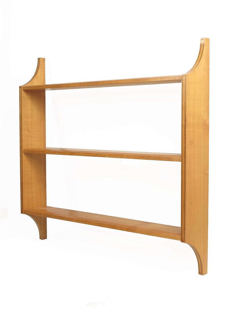 Appraisal: A set of cherrywood open hanging shelves