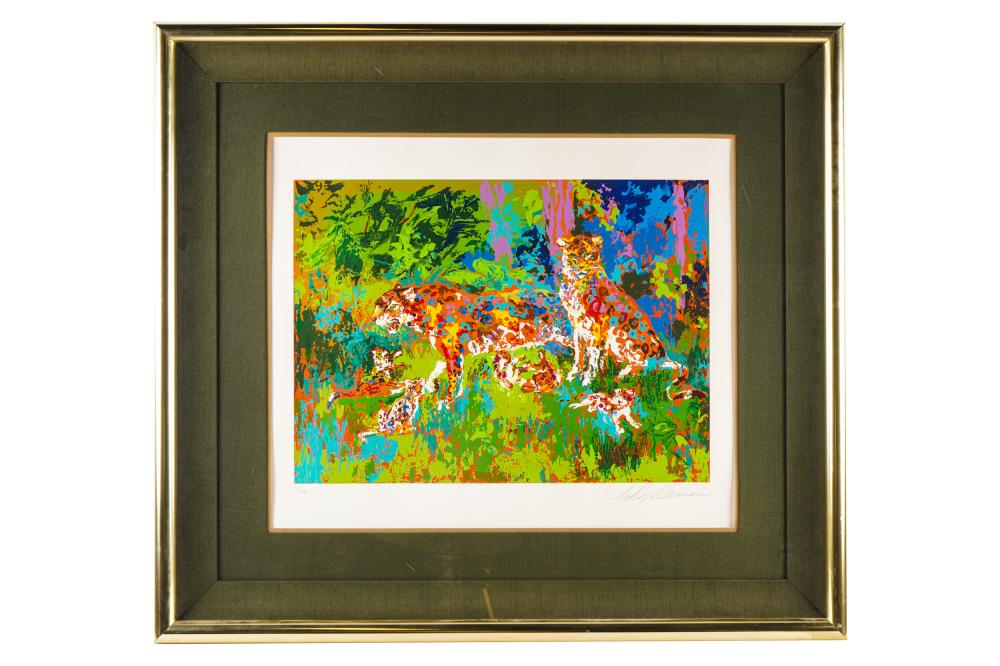 Appraisal: LEROY NEIMAN BIG CATS serigraph pencil-signed lower right numbered lower