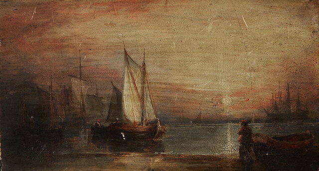 Appraisal: ATTRIBUTED TO JOHN JOCK H WILSON - A harbour with