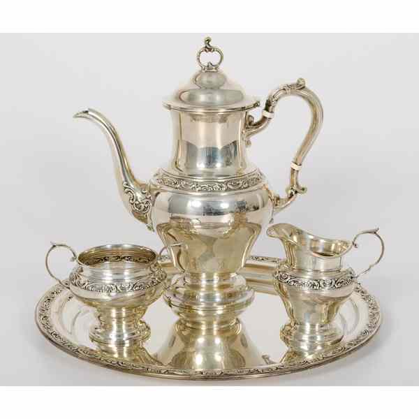 Appraisal: Gorham Sterling Coffee Service American a four piece sterling silver