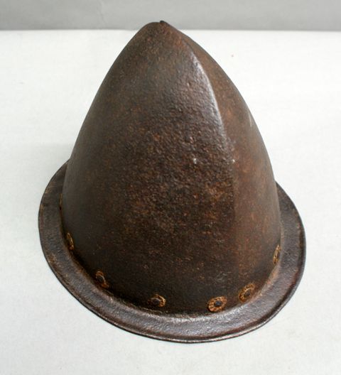 Appraisal: An old Morion steel one piece skull small brim with