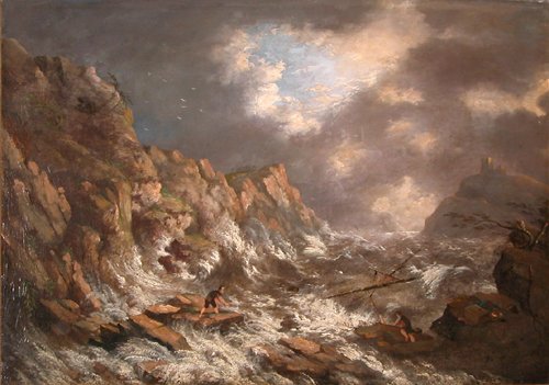 Appraisal: Artist After Vernet Horace French - Title Stormy Shipwreck on