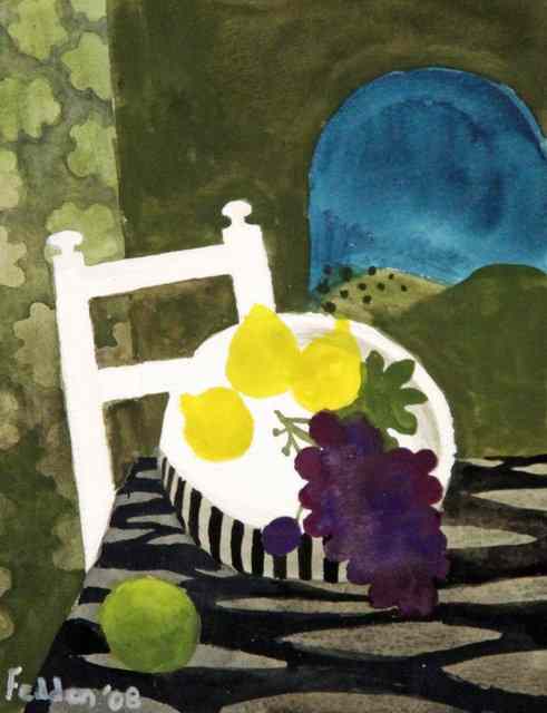 Appraisal: Mary Fedden ARR Still Life with Bowl of Fruit on