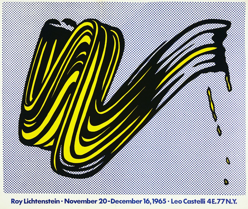 Appraisal: Roy Lichtenstein Exhibition Poster Leo Castelli Roy Lichtenstein - Exhibition