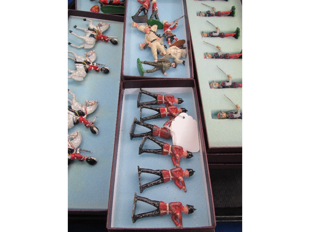 Appraisal: A lot comprising a tray lot of painted model military