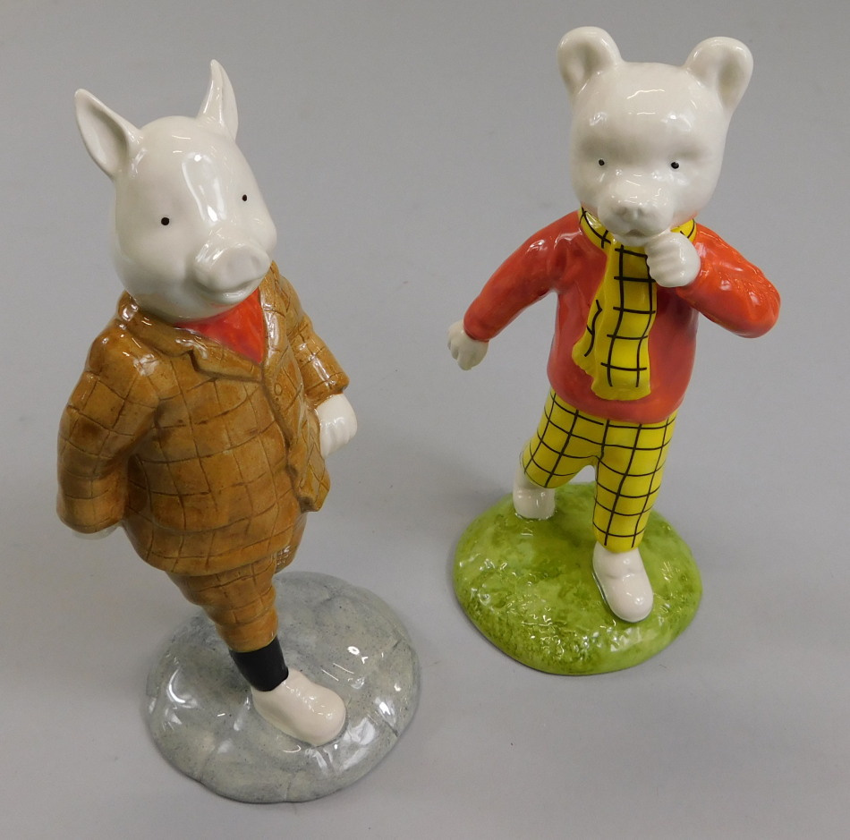 Appraisal: Two Beswick ware Rupert character figures to include Pudgy Pig