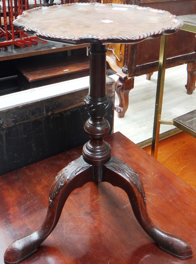 Appraisal: A th century mahogany occasional table of th century design