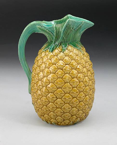 Appraisal: A Minton majolica pitcher date code for Modeled in the