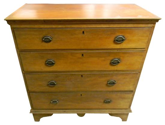 Appraisal: Tall chest American early th C cherry and pine secondary