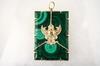 Appraisal: PENDANT - Russian K yellow gold and malachite pendant a