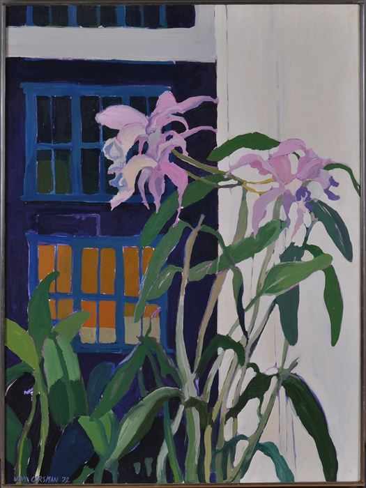 Appraisal: JON CARSMAN - ORCHIDS BY NIGHT Acrylic on canvas x