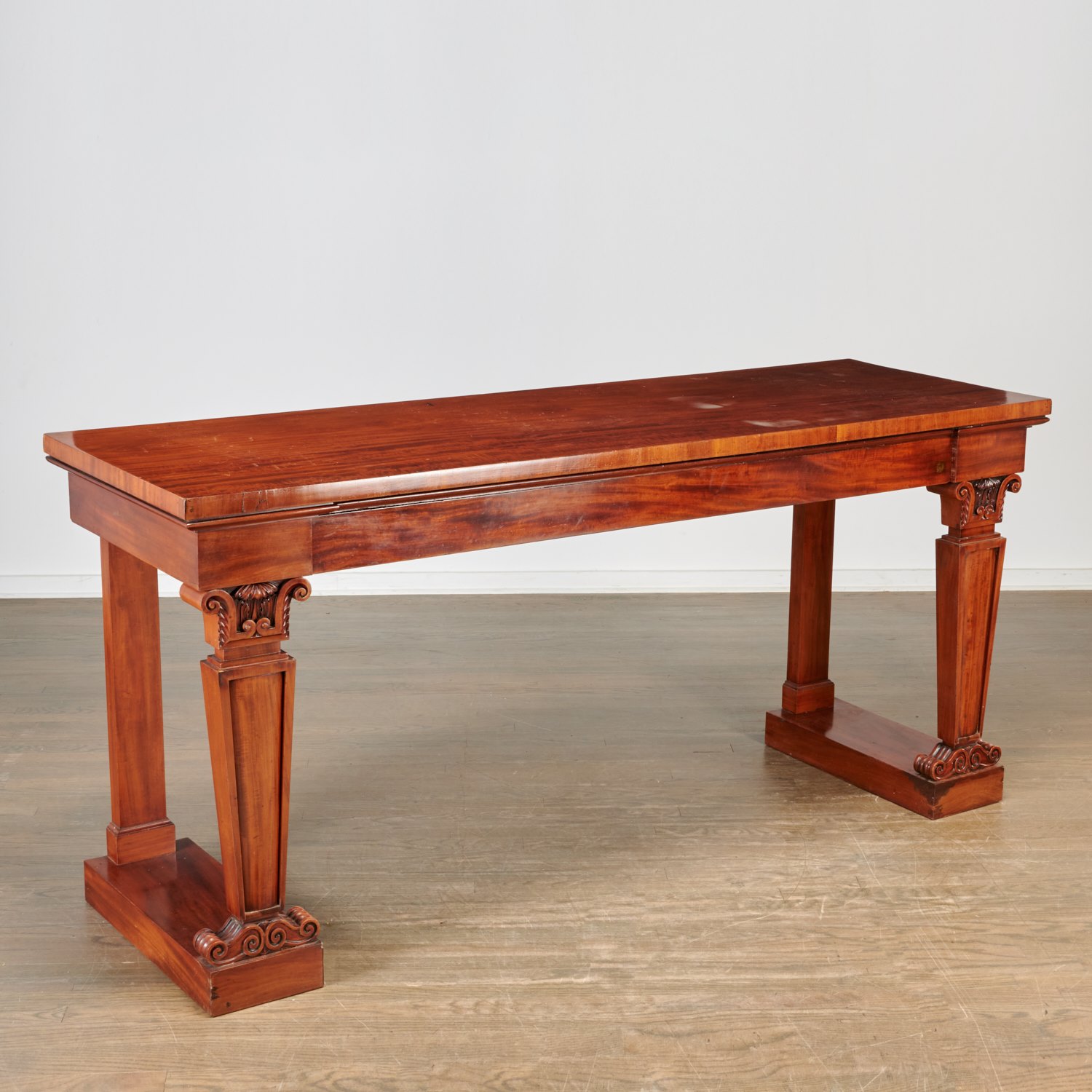 Appraisal: WILLIAM IV MAHOGANY SERVING TABLE OR CONSOLE th c England