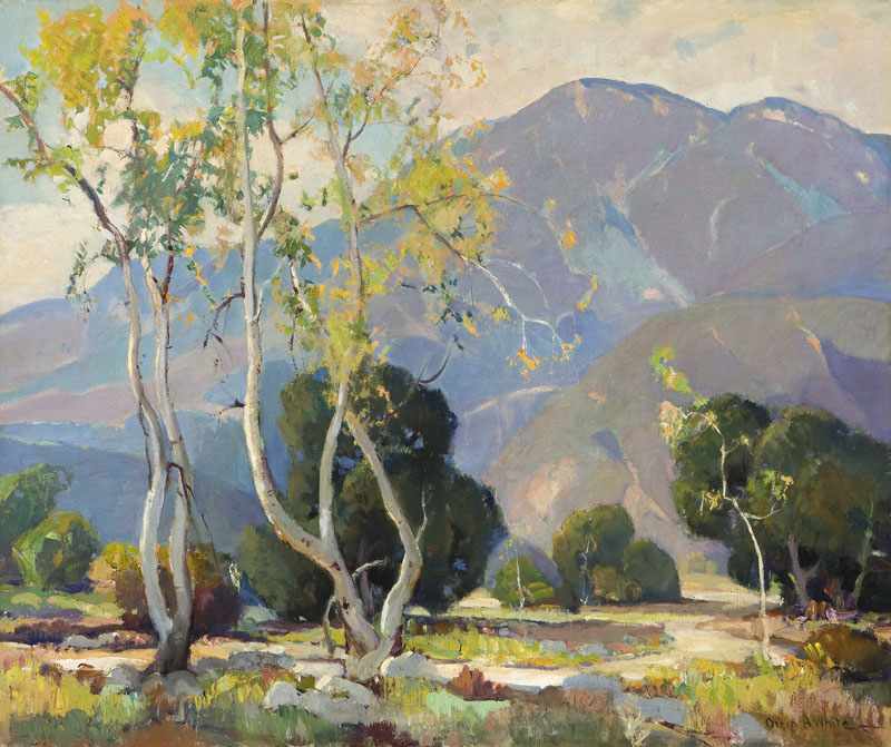 Appraisal: Orrin A White - Pasadena CA Springtime Eaton Canyon