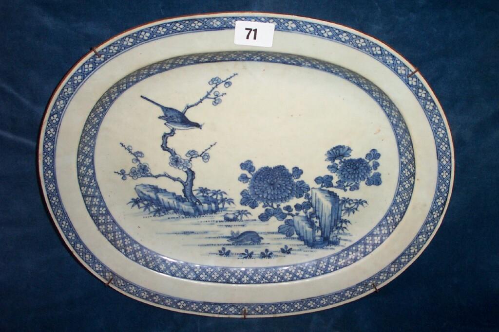 Appraisal: A th century Chinese blue and white serving dish of