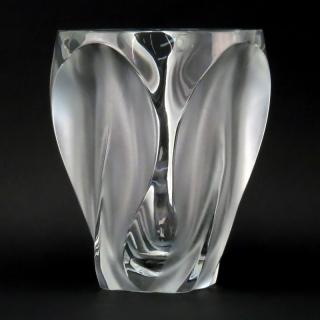 Appraisal: Lalique France Crystal Ingrid Vase Lalique France Crystal Ingrid Vase