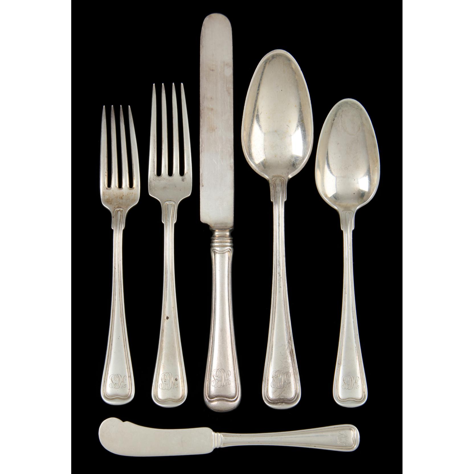 Appraisal: Gorham Old French Sterling Silver Flatware Service pieces including knives