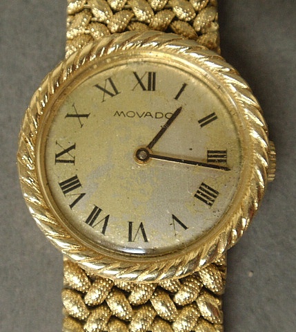 Appraisal: - Ladies k gold Movado watch and band g with