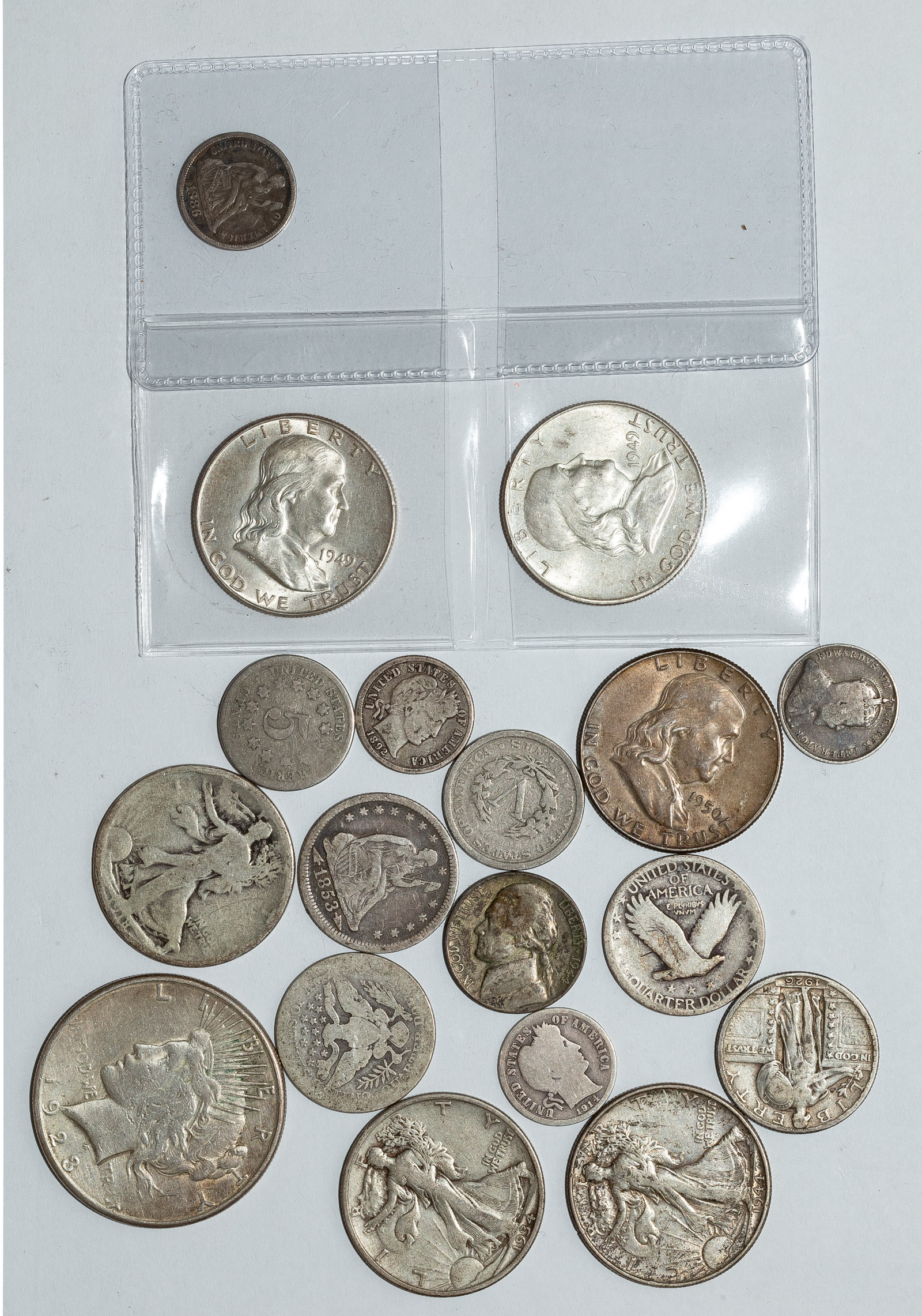 Appraisal: US TYPE COIN COLLECTION MAINLY SILVER -P Nickel Canadian Dime