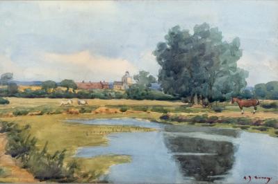 Appraisal: Follower of Sir Alfred James Munnings The Artist's Home Dedham