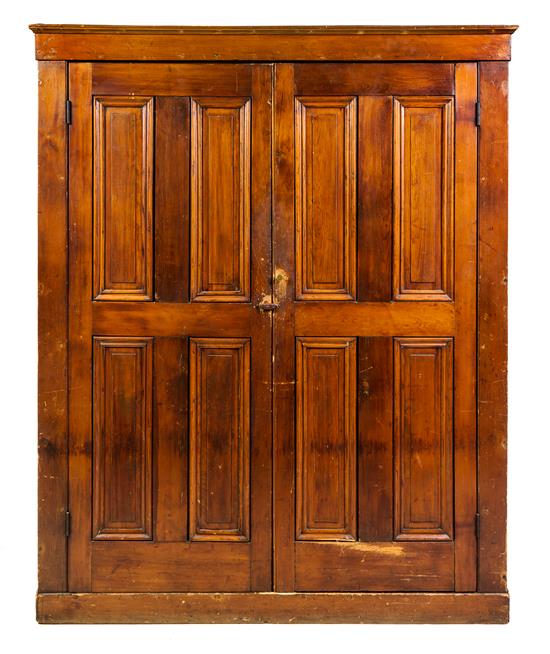 Appraisal: Sale Lot An American Pine Cupboard th century having a