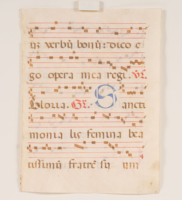 Appraisal: European antiphonal manuscript on vellum from an early liturgical chant