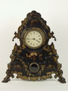 Appraisal: SHELF CLOCK - th C cast iron face eight day